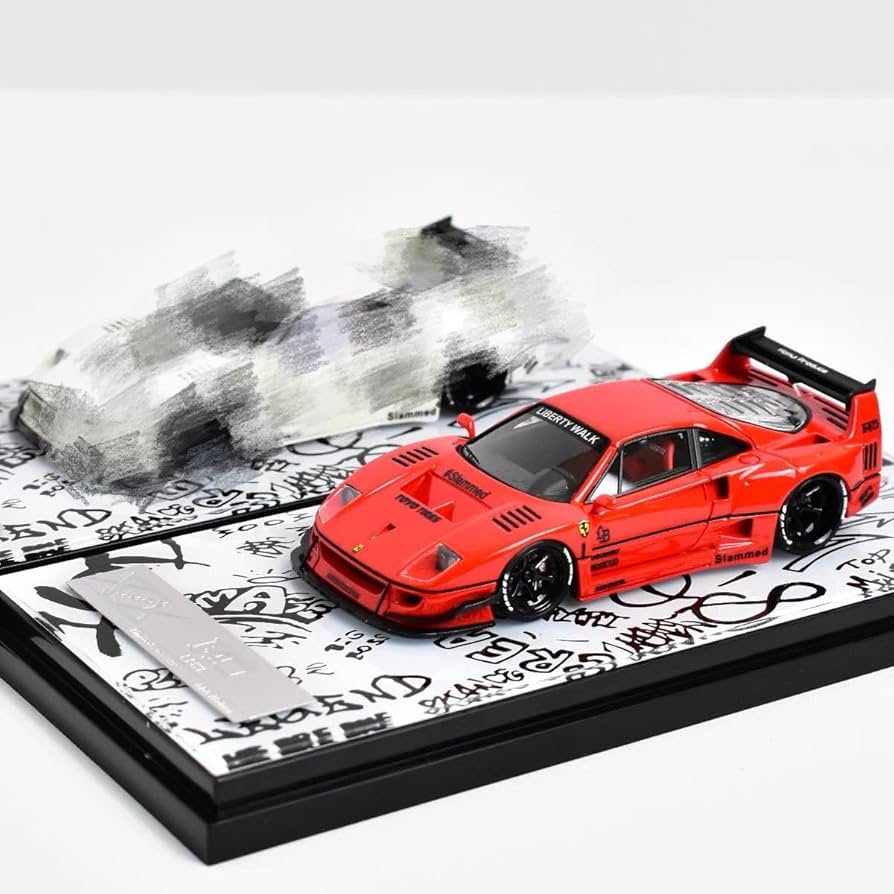 404 YMモデル 1/64 フェラーリ F40 LBWK 赤 404 YMモデル 1/64 フェラーリ F40 LBWK 赤 1/64 Inno Ferrari